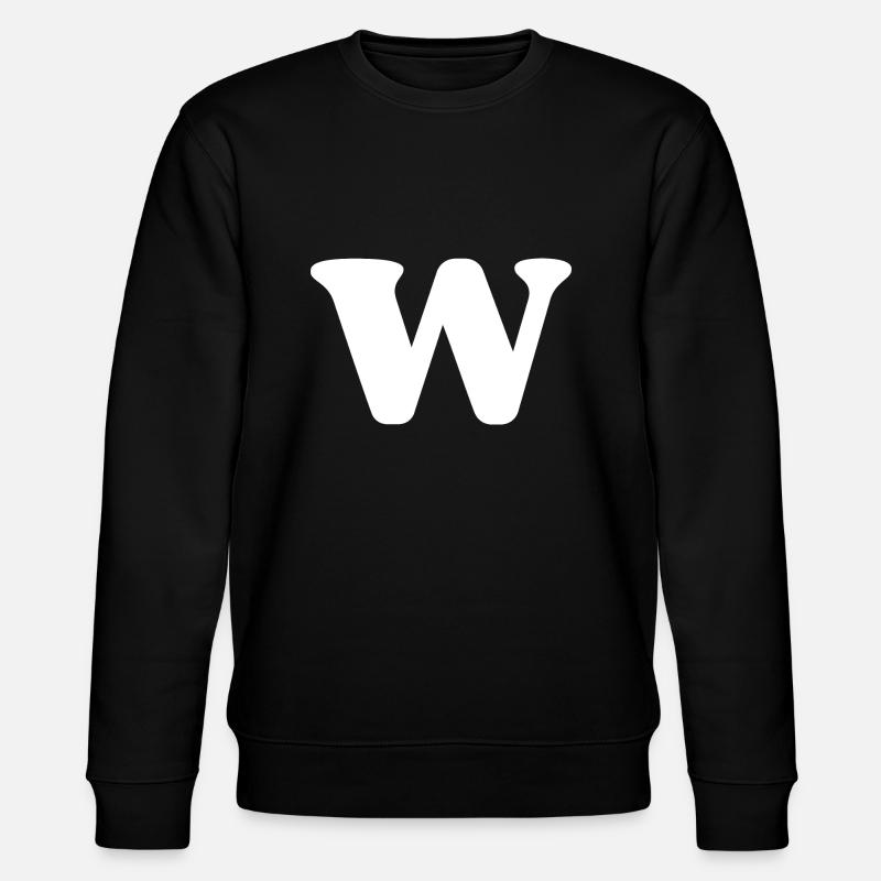 Buchstabe w - Stanley/Stella Unisex Bio-Sweatshirt CHANGER  - Schwarz