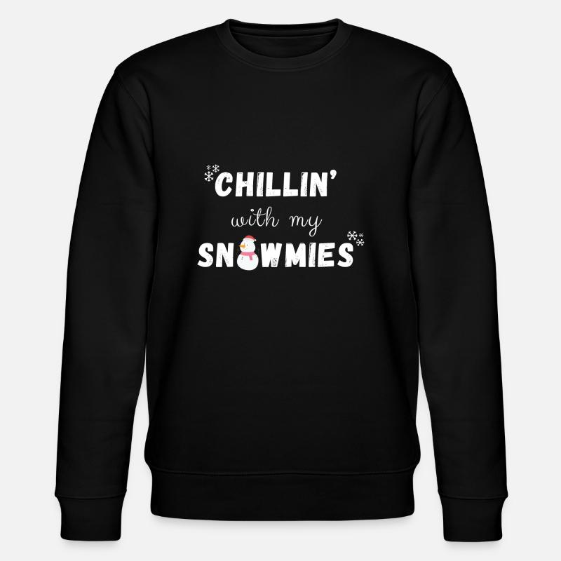 chillin avec mes snowmies - Sweat bio CHANGER Stanley/Stella Unisexe - noir
