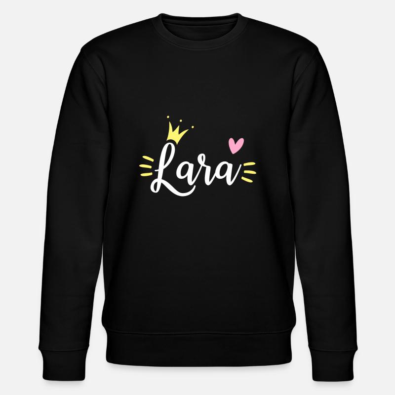 Couronne de nom Lara - Sweat bio CHANGER Stanley/Stella Unisexe - noir