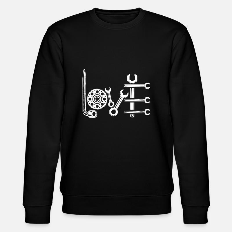 Mechanik Liebe - Stanley/Stella Unisex Bio-Sweatshirt CHANGER  - Schwarz