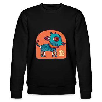 mexixolo - Stanley/Stella CHANGER Unisex Organic Sweatshirt - black - Front - Nik (191cm) & Marisol (170cm)