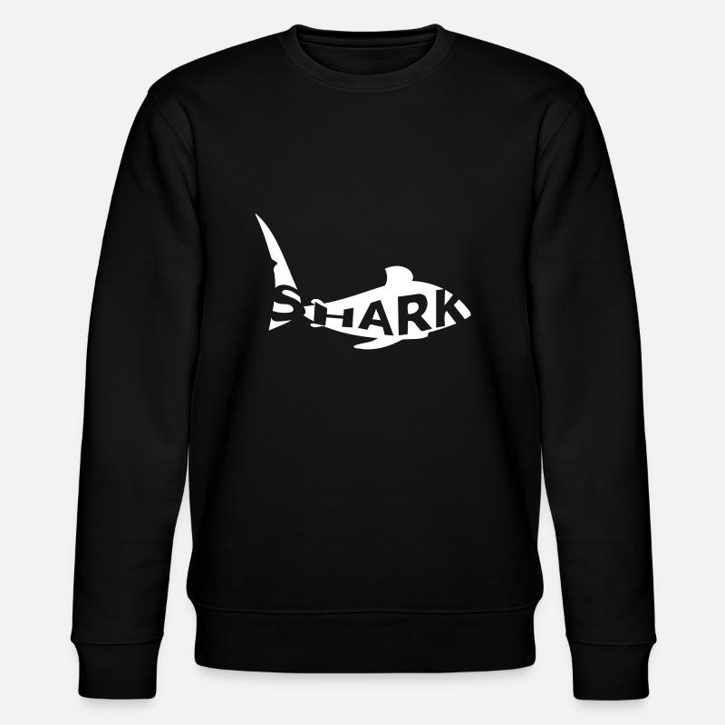 sharks with text shark - Stanley/Stella CHANGER Unisex Organic Sweatshirt - black