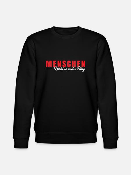 Menschen nicht so meins - Stanley/Stella Unisex Bio-Sweatshirt CHANGER - Schwarz