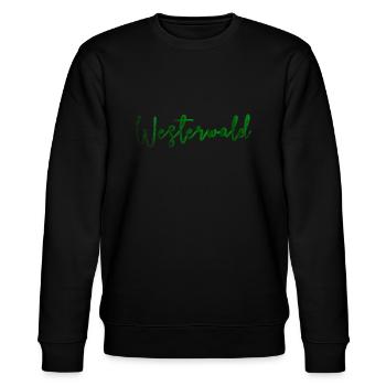 Westerwald Pfalz Geschenkidee Geburtstag Wandern - Stanley/Stella Unisex Bio-Sweatshirt CHANGER  - Schwarz - Vorne - Nik (191cm) & Marisol (170cm)