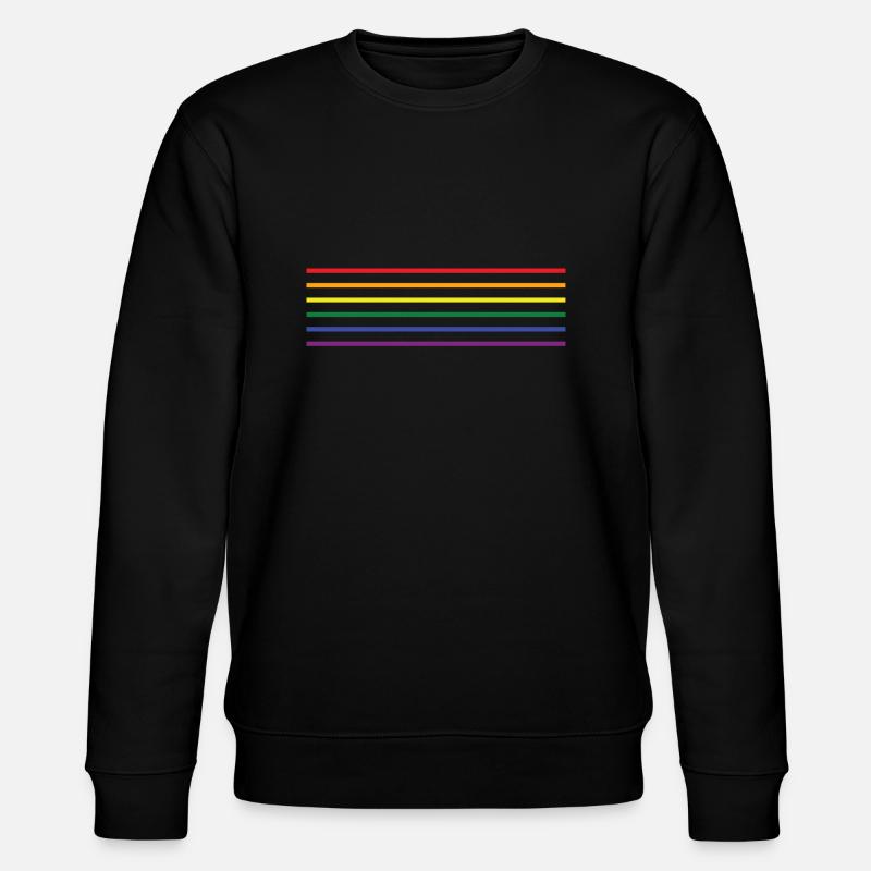 Drapeau LGBT - Sweat bio CHANGER Stanley/Stella Unisexe - noir