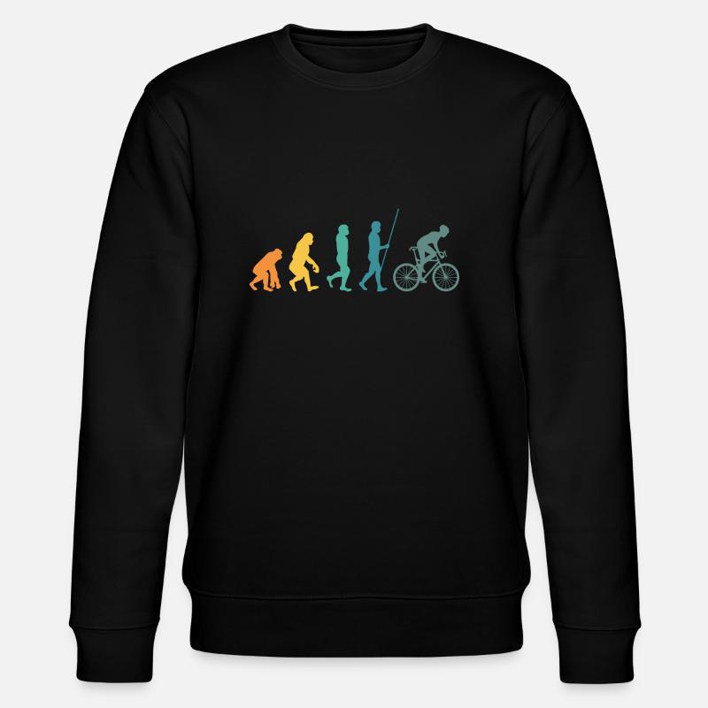 Évolution du vélo - Sweat bio CHANGER Stanley/Stella Unisexe - noir