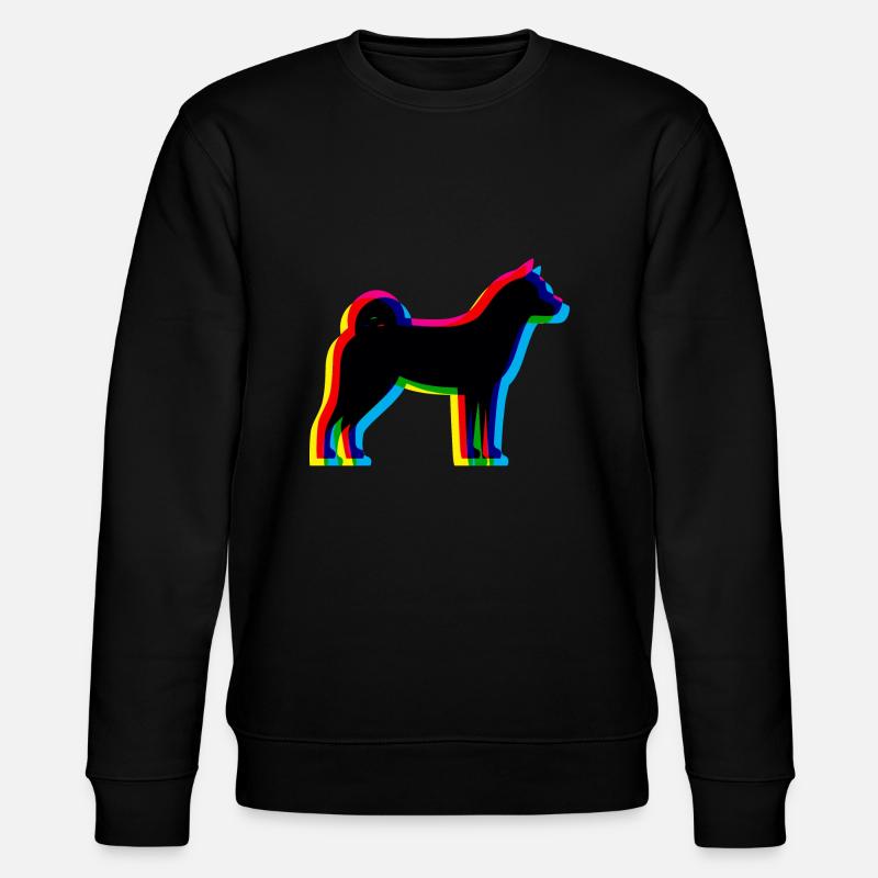 CMYK Akita - Stanley/Stella Unisex Bio-Sweatshirt CHANGER - Schwarz