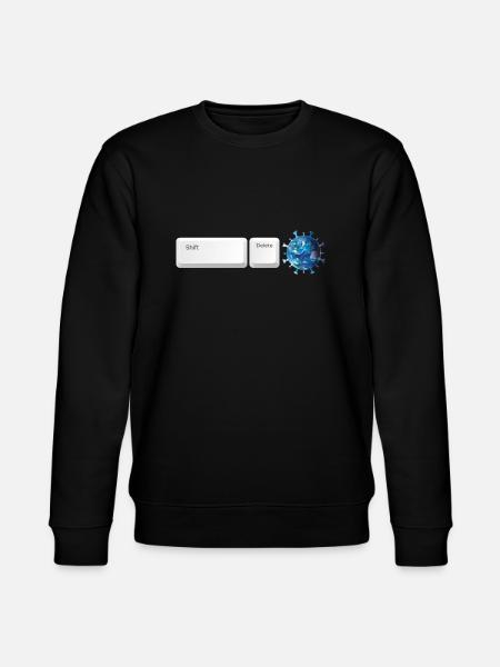 Shift Delete Covid Forever - Stanley/Stella CHANGER Unisex Organic Sweatshirt - black
