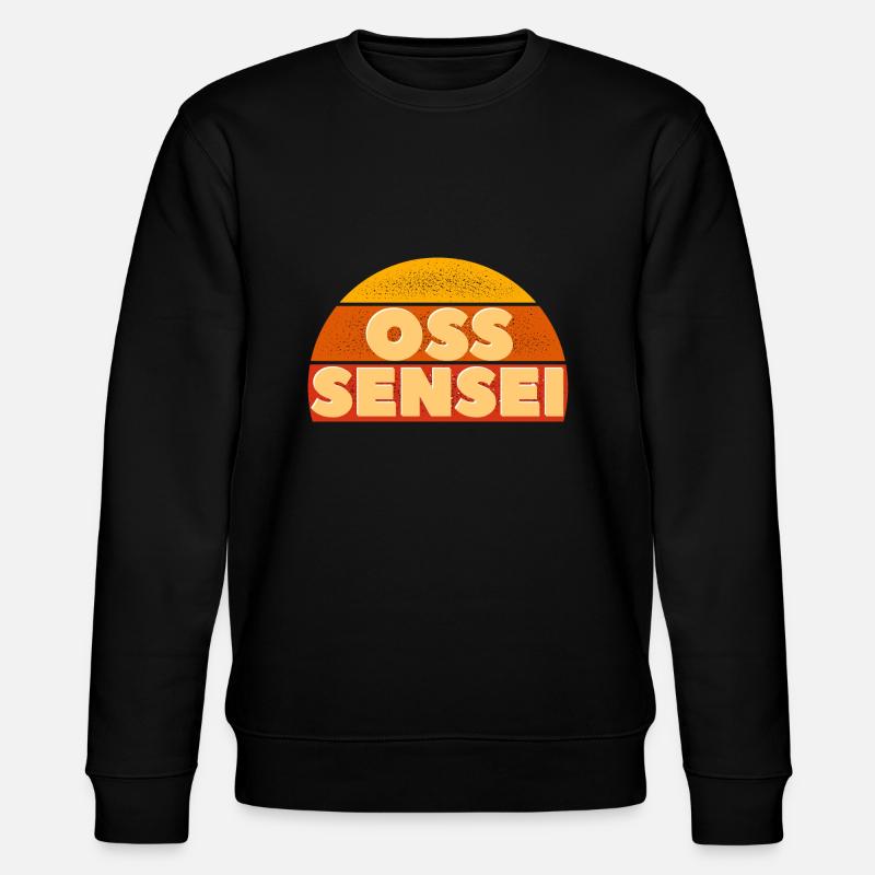 Oss sensei - Judo Geschenkidee - Stanley/Stella Unisex Bio-Sweatshirt CHANGER  - Schwarz
