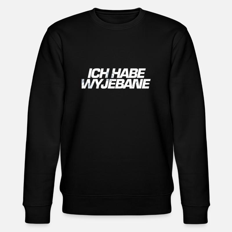 Ich habe Wyjebane - Stanley/Stella Unisex Bio-Sweatshirt CHANGER  - Schwarz