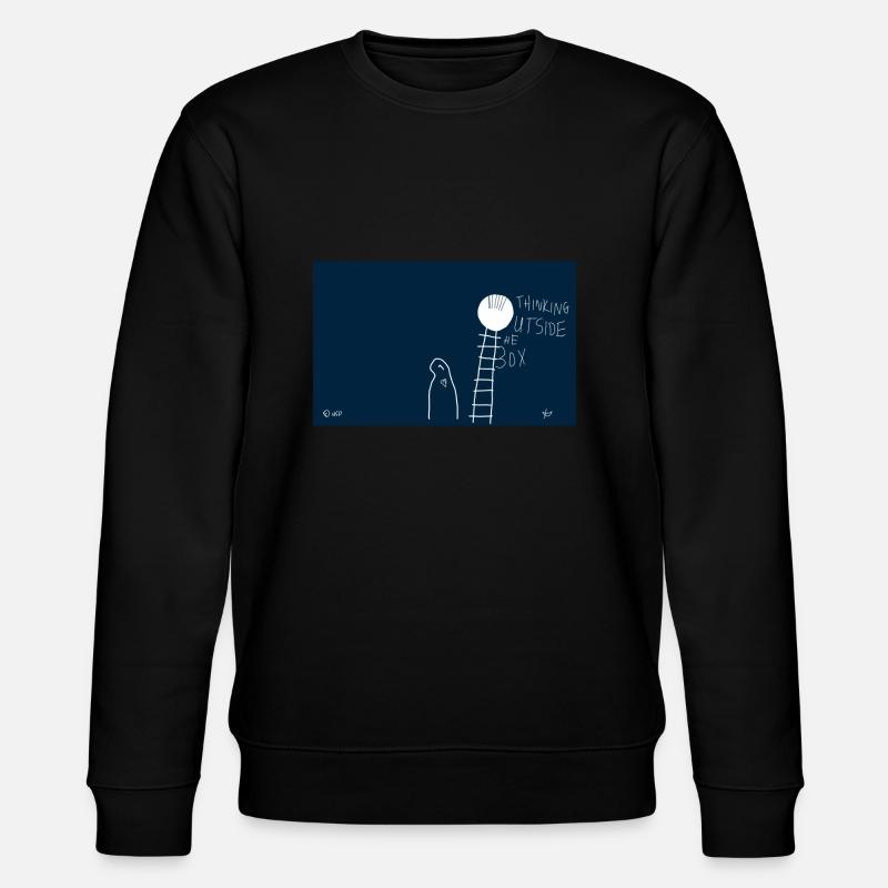 Thinking outside the box. - Stanley/Stella Unisex Bio-Sweatshirt CHANGER  - Schwarz