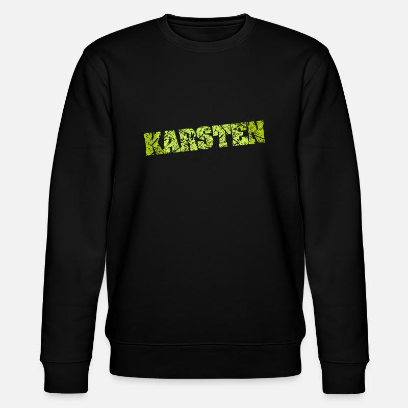 Name Karsten - Stanley/Stella Unisex Bio-Sweatshirt CHANGER  - Schwarz