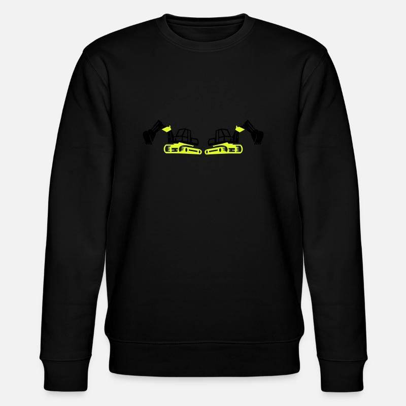 Excavator 2 - Stanley/Stella CHANGER Unisex Organic Sweatshirt - black