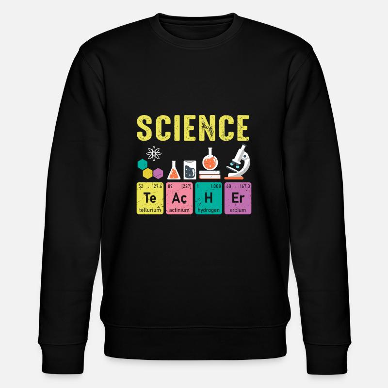 Science Teachers Regular Elements - Stanley/Stella CHANGER Unisex Organic Sweatshirt - black