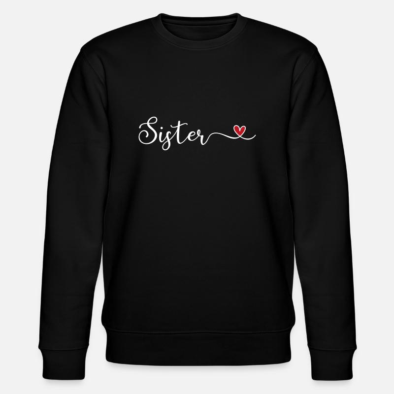 Schwester - Stanley/Stella Unisex Bio-Sweatshirt CHANGER  - Schwarz