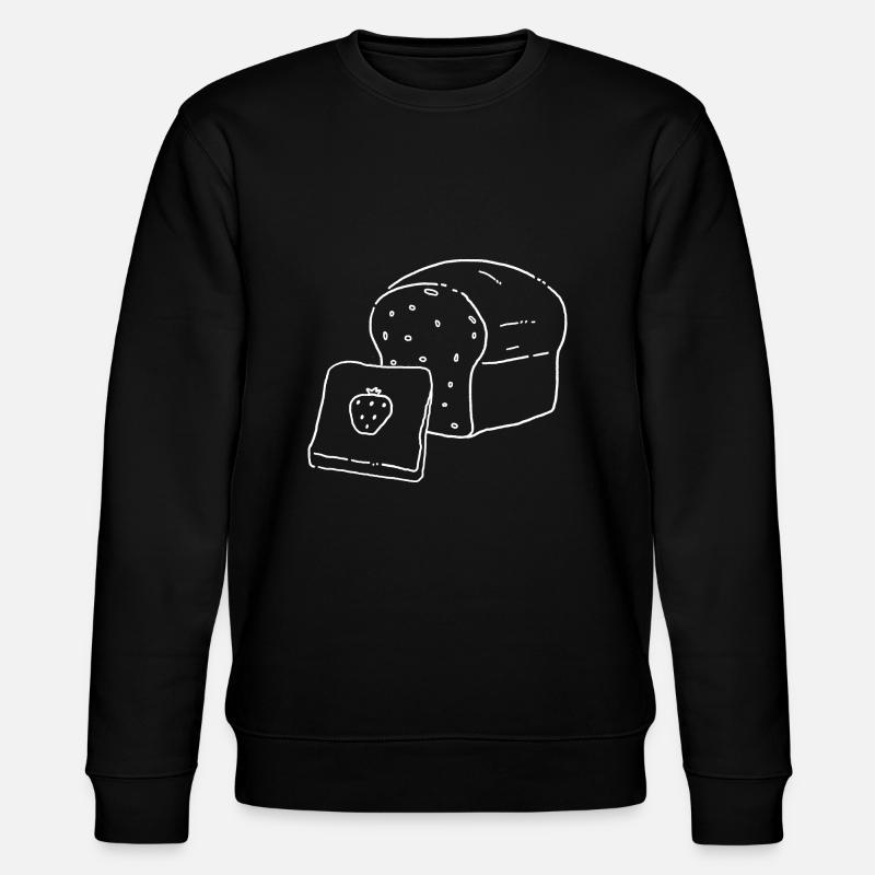 White bread jam SKizze - Stanley/Stella CHANGER Unisex Organic Sweatshirt - black
