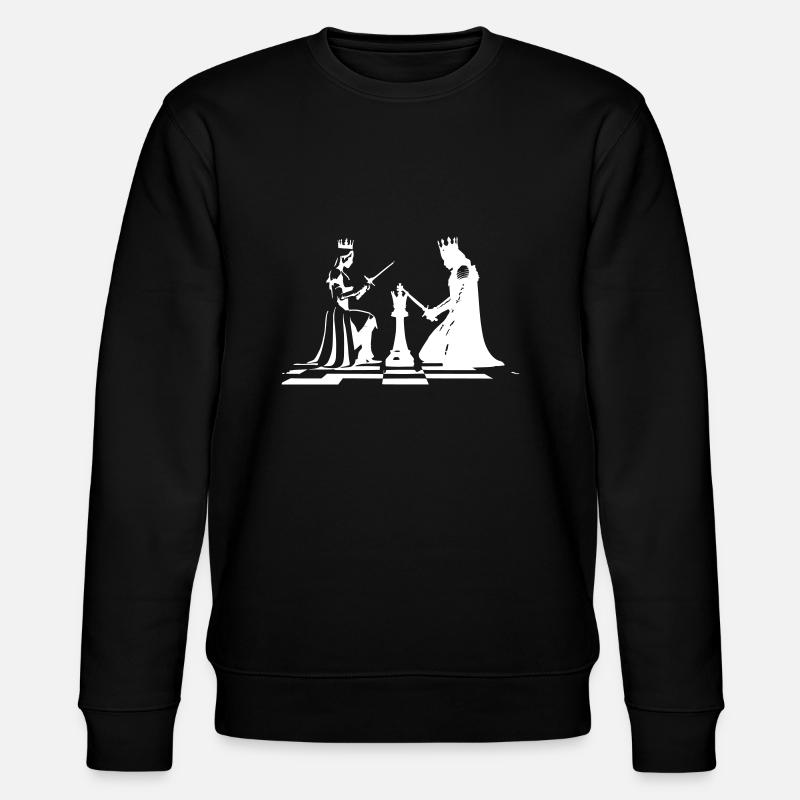 Schach - Stanley/Stella Unisex Bio-Sweatshirt CHANGER  - Schwarz