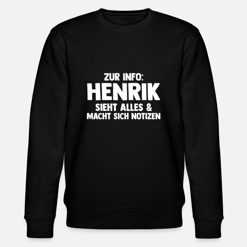 Henrik - Sweat bio CHANGER Stanley/Stella Unisexe - noir