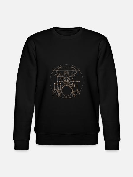 Drummer Rock Music Musician - Stanley/Stella CHANGER Unisex Organic Sweatshirt - black