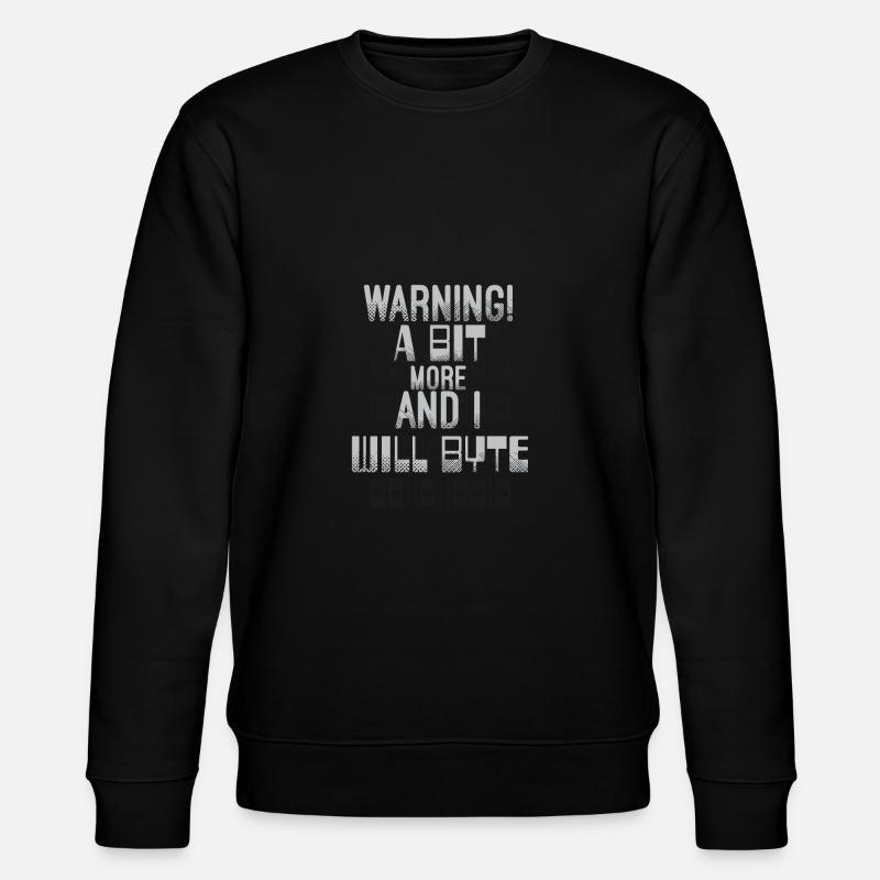 BIT BYTE - Stanley/Stella Unisex Bio-Sweatshirt CHANGER  - Schwarz