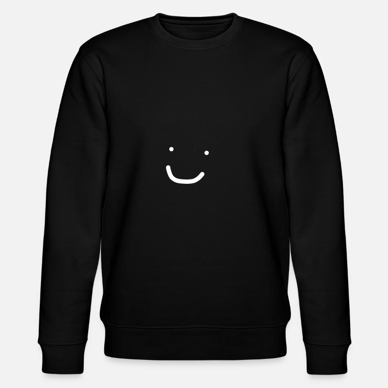 Visage souriant - Sweat bio CHANGER Stanley/Stella Unisexe - noir