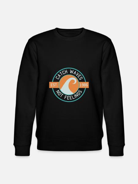 Surfergirl surferboy surfer surfdude gift - Stanley/Stella CHANGER Unisex Organic Sweatshirt - black
