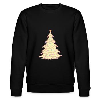 Weihnachtsbaum - Stanley/Stella Unisex Bio-Sweatshirt CHANGER  - Schwarz - Vorne - Nik (191cm) & Marisol (170cm)