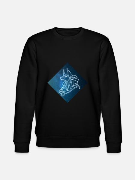 Seth Blauer Himmel - Stanley/Stella Unisex Bio-Sweatshirt CHANGER - Schwarz