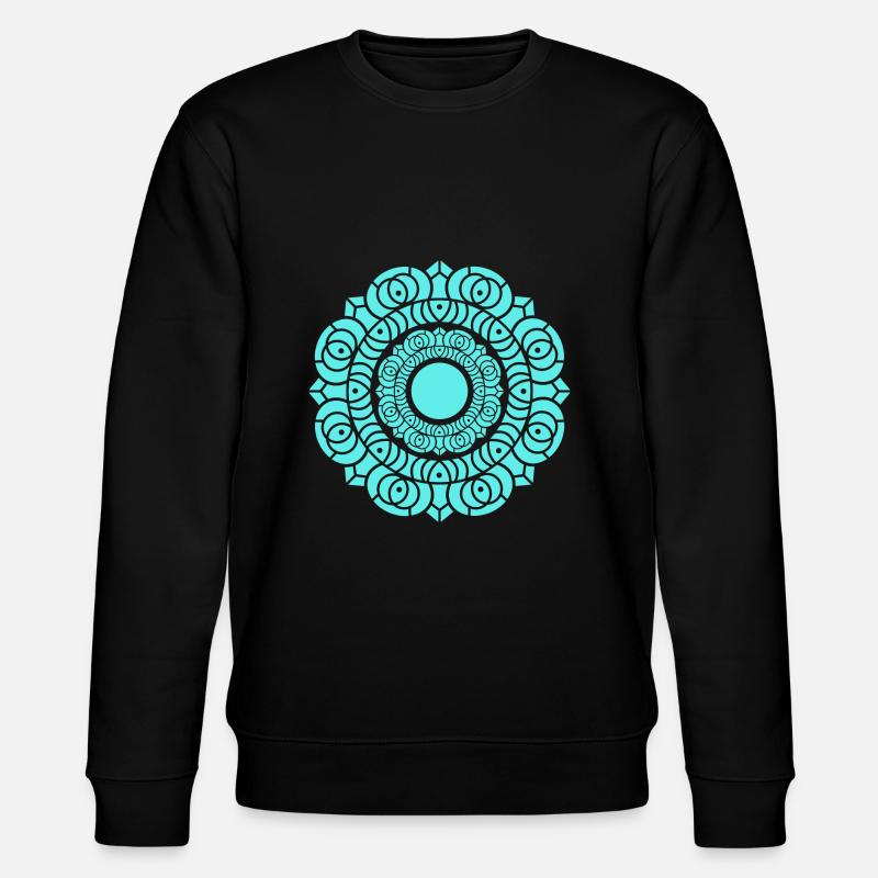 Mandala de lotus - Sweat bio CHANGER Stanley/Stella Unisexe - noir