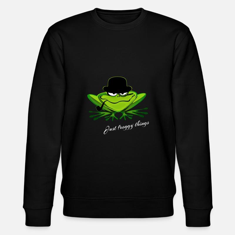 frog - Stanley/Stella CHANGER Unisex Organic Sweatshirt - black