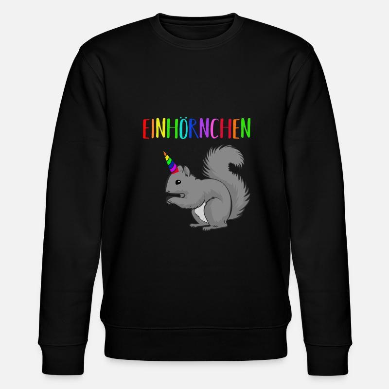 Einhörnchen - Sweat bio CHANGER Stanley/Stella Unisexe - noir