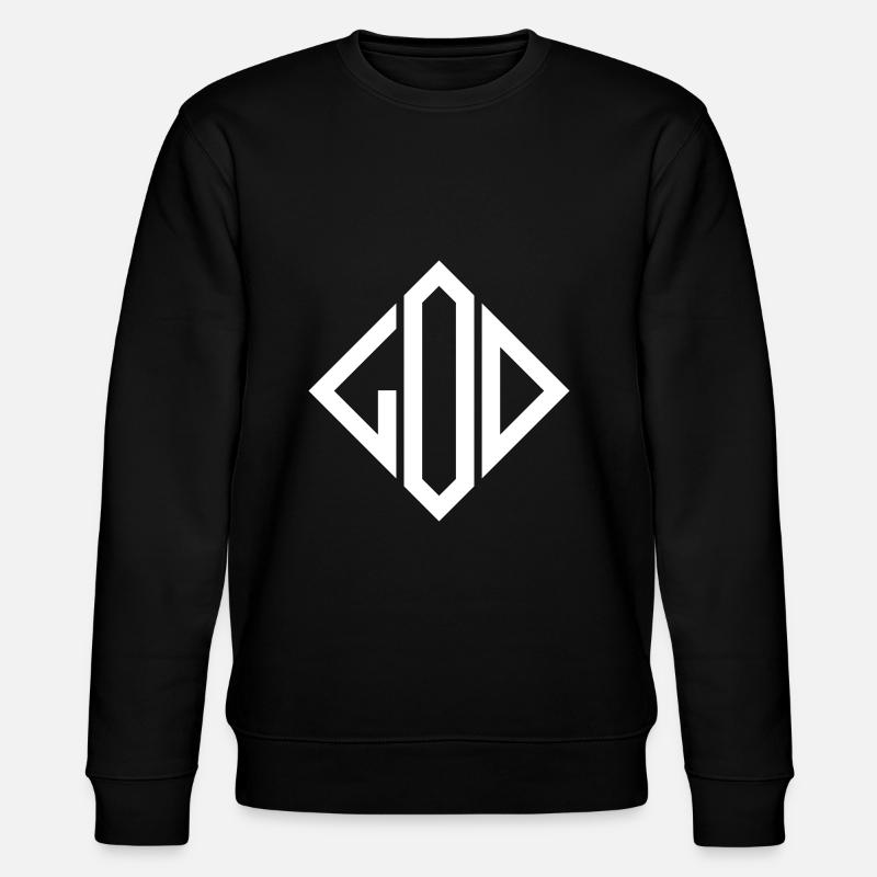 Dieu dieu losange carré - Sweat bio CHANGER Stanley/Stella Unisexe - noir