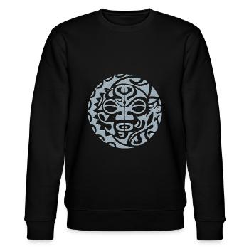Maori tattoo impossible love - Stanley/Stella CHANGER Unisex Organic Sweatshirt - black - Front - Nik (191cm) & Marisol (170cm)