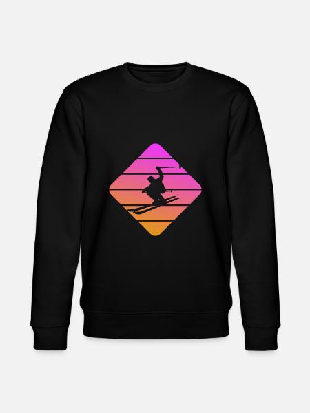 skier - Stanley/Stella CHANGER Unisex Organic Sweatshirt - black