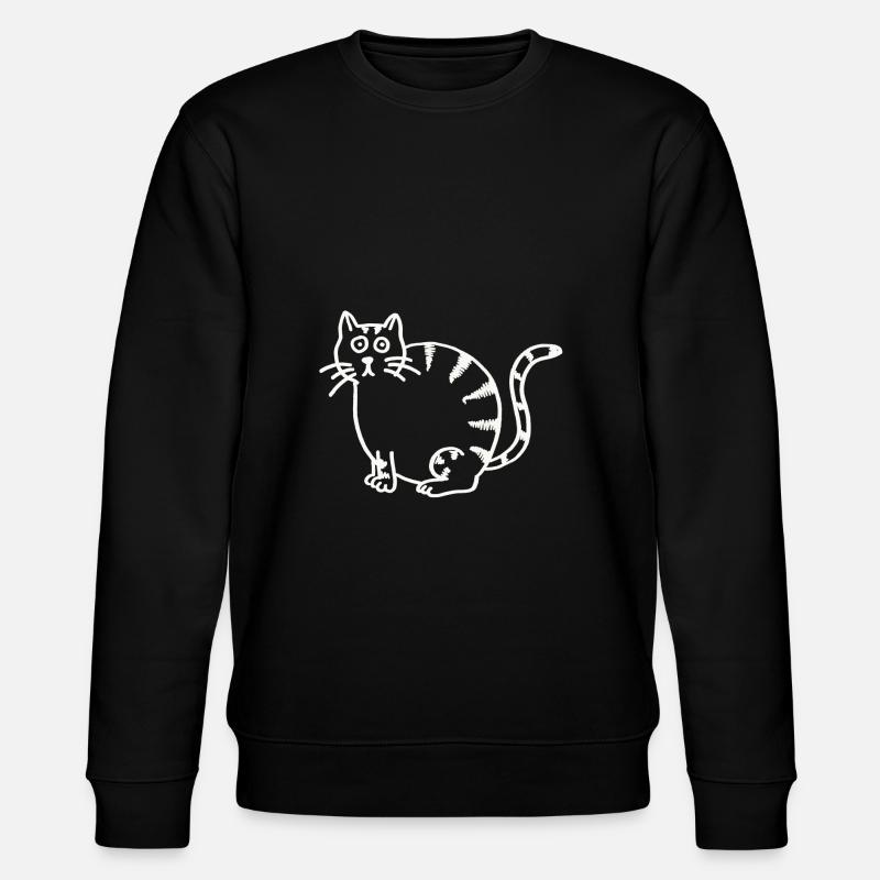 THICK CAT - Stanley/Stella CHANGER Unisex Organic Sweatshirt - black