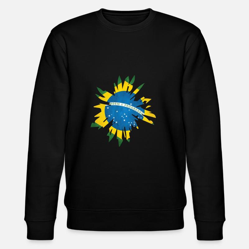 Brasilien - Stanley/Stella Unisex Bio-Sweatshirt CHANGER  - Schwarz
