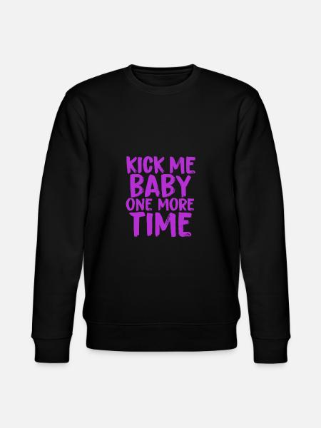 Pregnant Kick Me Baby 4000x4000 - Stanley/Stella CHANGER Unisex Organic Sweatshirt - black