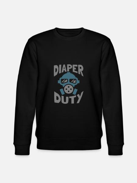 Change diaper - Stanley/Stella CHANGER Unisex Organic Sweatshirt - black
