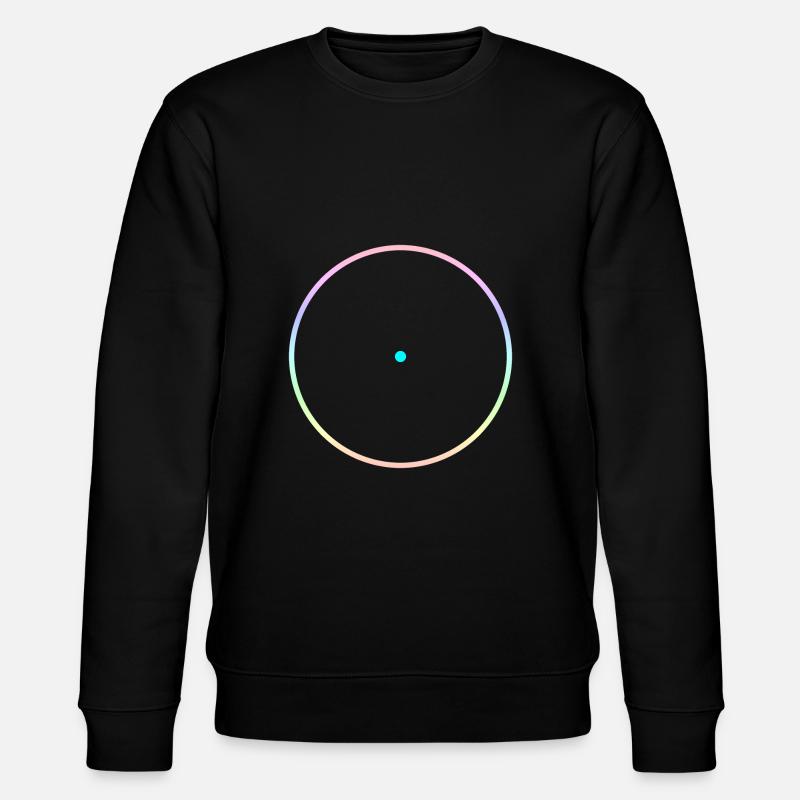 Circle and point - Stanley/Stella CHANGER Unisex Organic Sweatshirt - black
