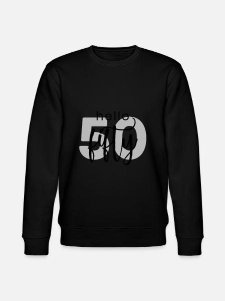 50th birthday - Stanley/Stella CHANGER Unisex Organic Sweatshirt - black
