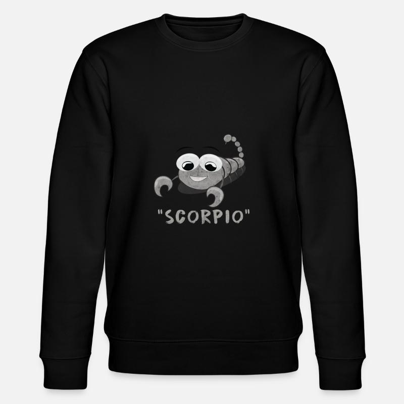 Sternzeichen Skorpion - Stanley/Stella Unisex Bio-Sweatshirt CHANGER  - Schwarz