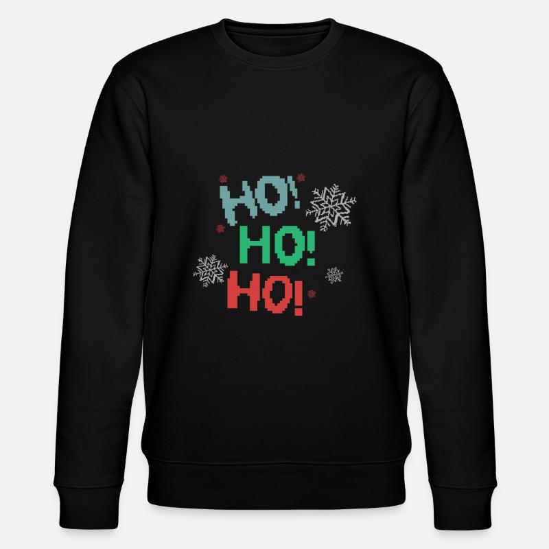 Ho,Ho,Ho! - Stanley/Stella Unisex Bio-Sweatshirt CHANGER  - Schwarz
