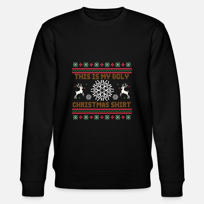 Weihnachten - Stanley/Stella Unisex Bio-Sweatshirt CHANGER  - Schwarz