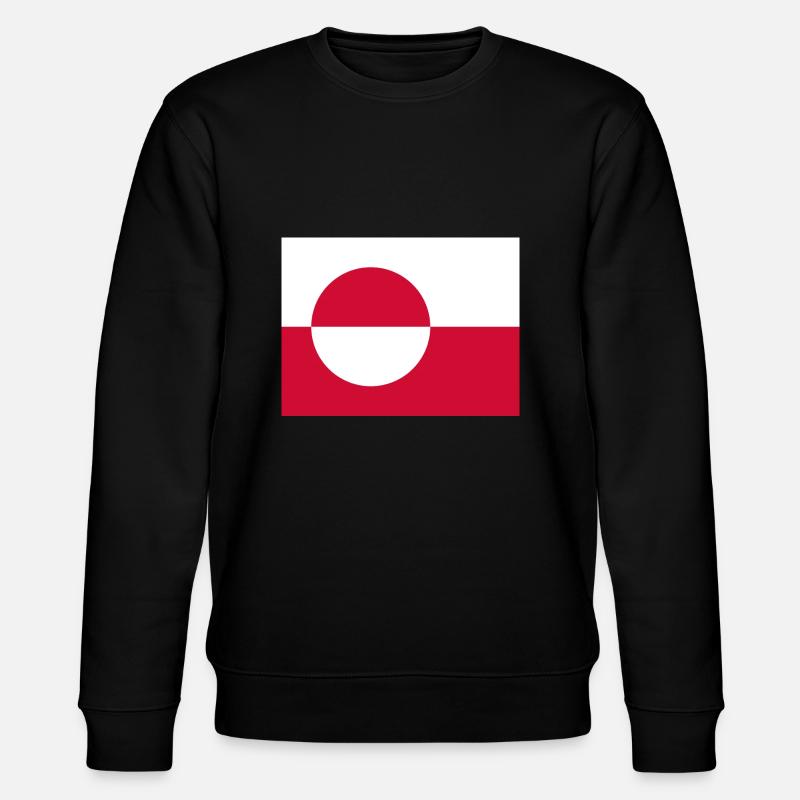 Drapeau du Groenland (gl) - Sweat bio CHANGER Stanley/Stella Unisexe - noir
