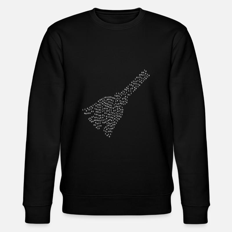 Binary Broom - Stanley/Stella CHANGER Unisex Organic Sweatshirt - black