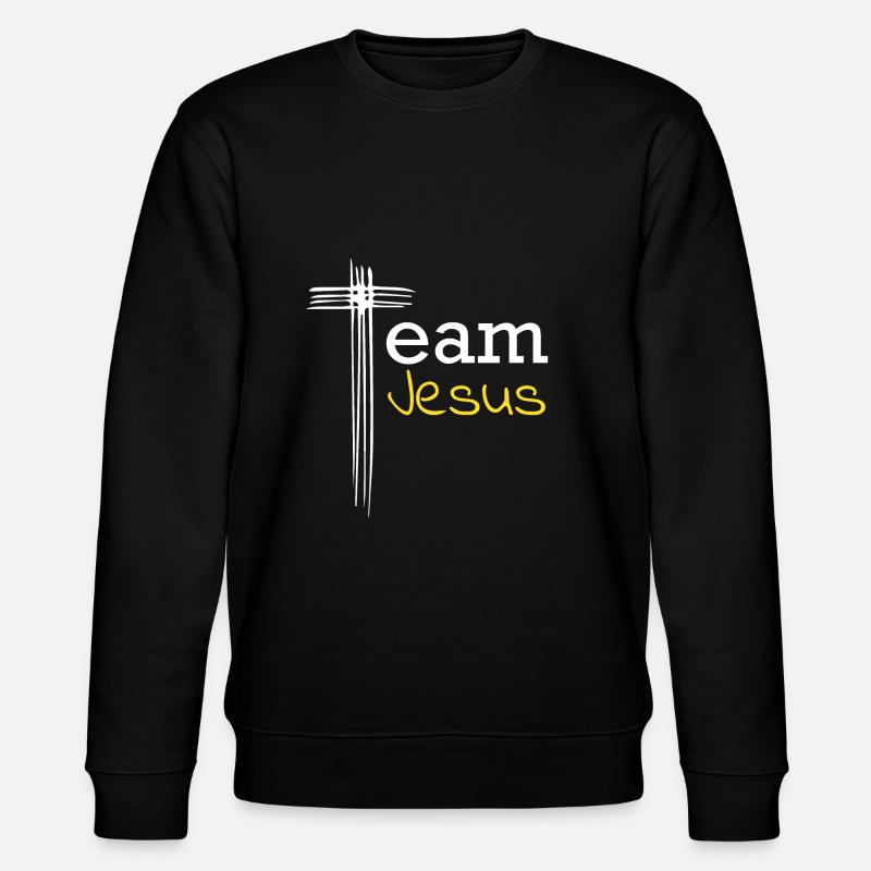 Team jesus - Stanley/Stella Unisex Bio-Sweatshirt CHANGER  - Schwarz
