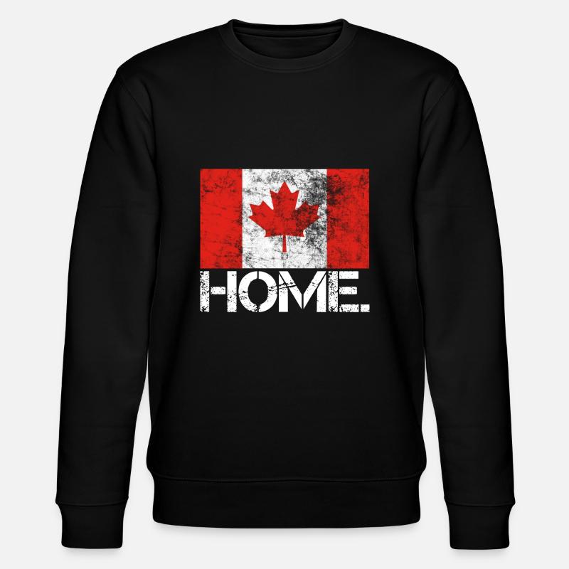 HOME CANADA | USED LOOK | Drapeau - Sweat bio CHANGER Stanley/Stella Unisexe - noir