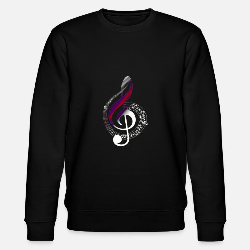 Clé de partition - Sweat bio CHANGER Stanley/Stella Unisexe - noir