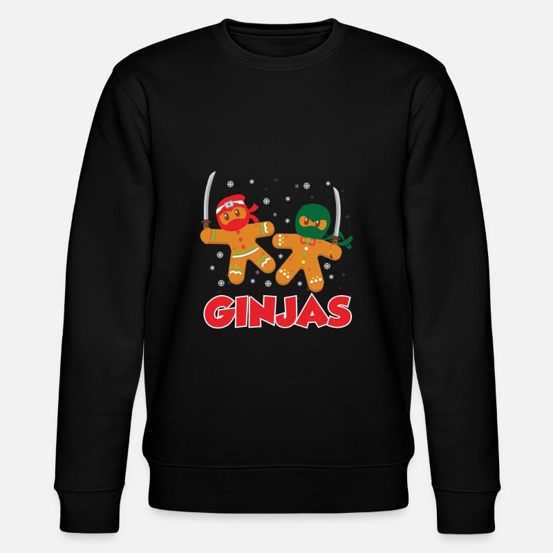 Ginja's Christmas gingerbread - Stanley/Stella CHANGER Unisex Organic Sweatshirt - black
