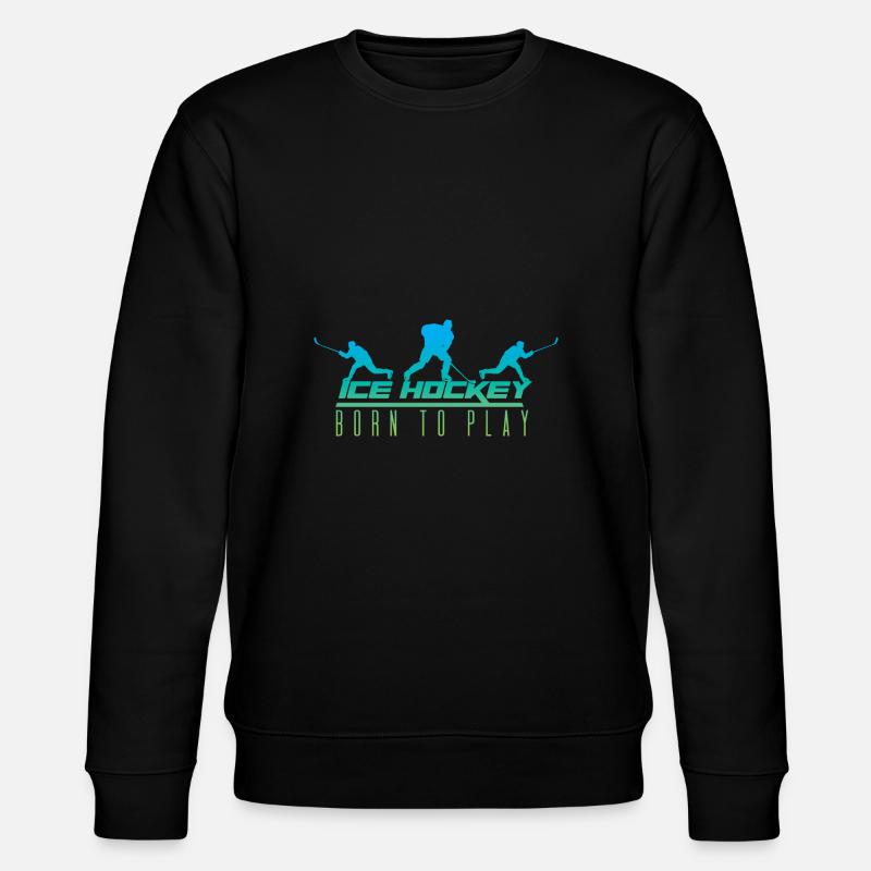 Eishockey - Stanley/Stella Unisex Bio-Sweatshirt CHANGER  - Schwarz